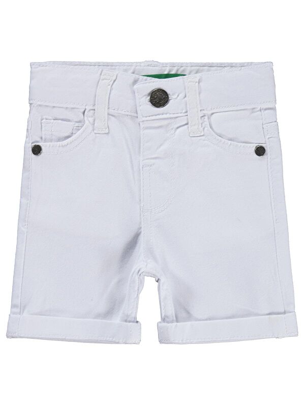 Tommiks Kids Gabardin 6-24 Ay Şort - Beyaz