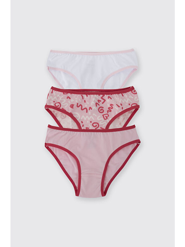 Panço Kız Çocuk 3'lü Slip Set