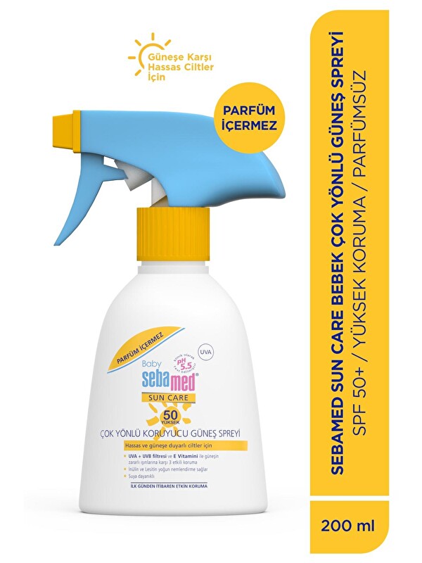 SEBAMED Baby Güneş Sprey SPF 50+ 200 ML (Parfümsüz)