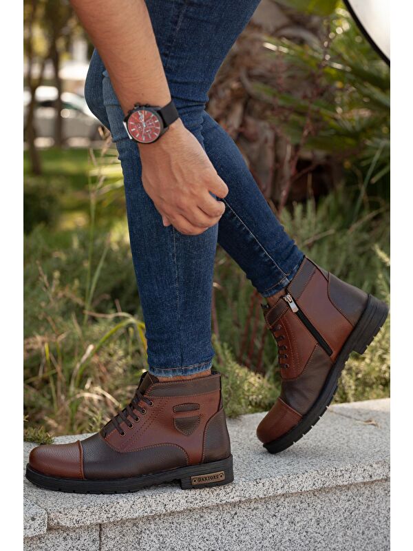 D0401 Unisex Taban Dahil Komple Kürklü Kışlık Kar Botu - Görsel 3