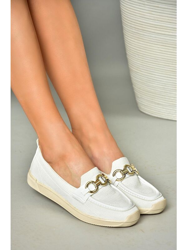 S3746104 Beyaz Kadın Ayakkabı - Görsel 5