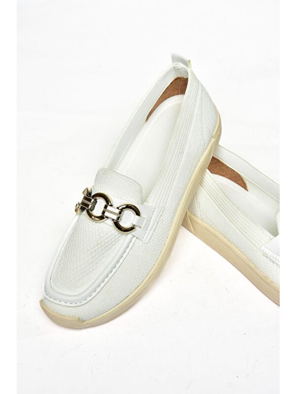 S3746104 Beyaz Kadın Ayakkabı - Görsel 4