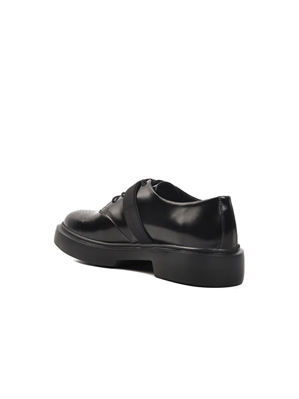 Siyah Açma Hakiki Deri Erkek Klasik Ayakkabı Premium 138 M - Görsel 5