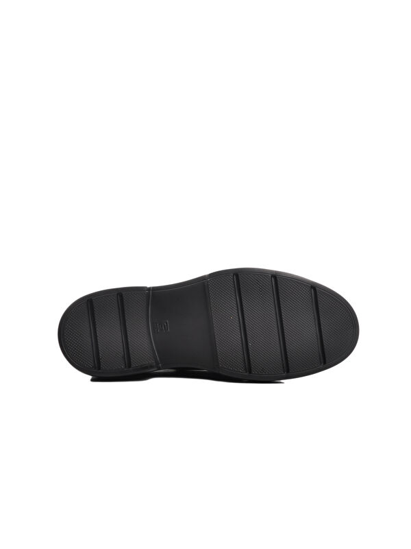 Siyah Açma Hakiki Deri Erkek Casual Ayakkabı Premium 137 M - Görsel 6