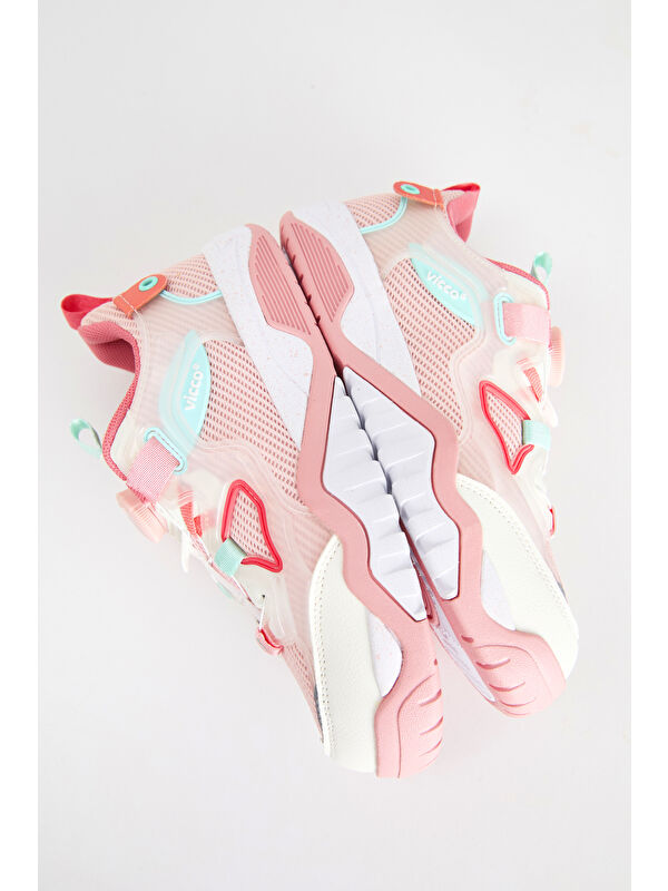 Modo Hafif Kız Okul Öncesi Pudra Spor Ayakkabı - Görsel 6