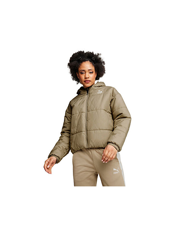 Puma Classics Padded Jacket Kadın Günlük Mont 62169267 Kahverengi