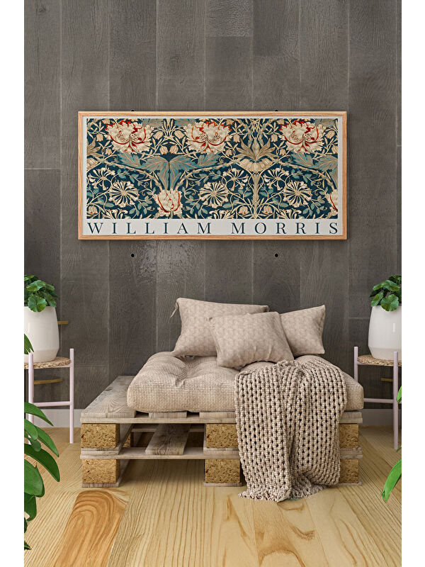 Artavessa Tek Parça Gerçek Ham Ahşap Yatay Panorama Çerçeveli Tablo - Model 15 - 33 x 70