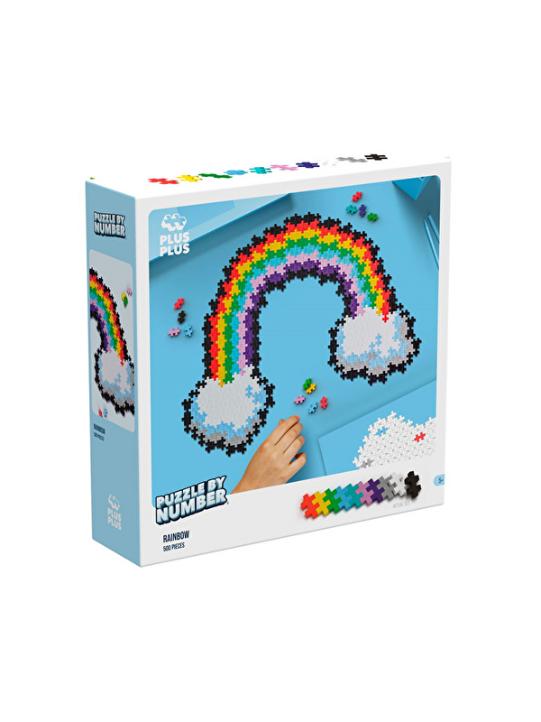 Mucit Panda Plus-Plus Puzzle by Number Rainbow (500 Parça)