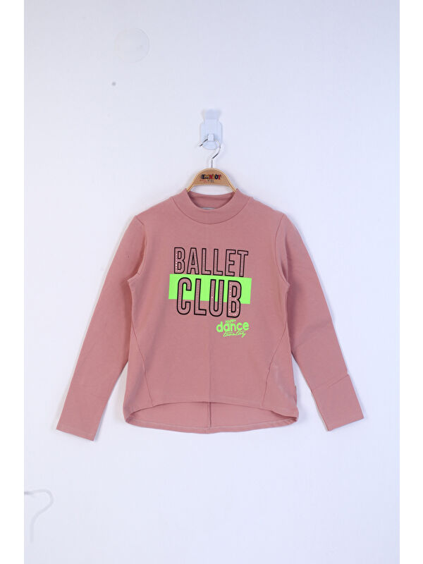 Toontoykids Kız Çocuk Ballet Club Baskılı Sweatshirt