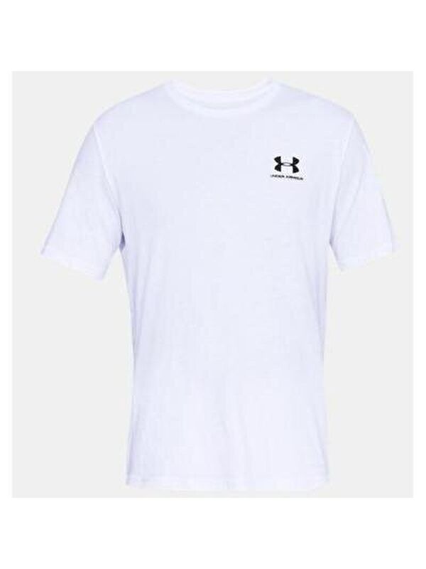 Under Armour Sportstyle Left Chest Erkek Beyaz Tişört