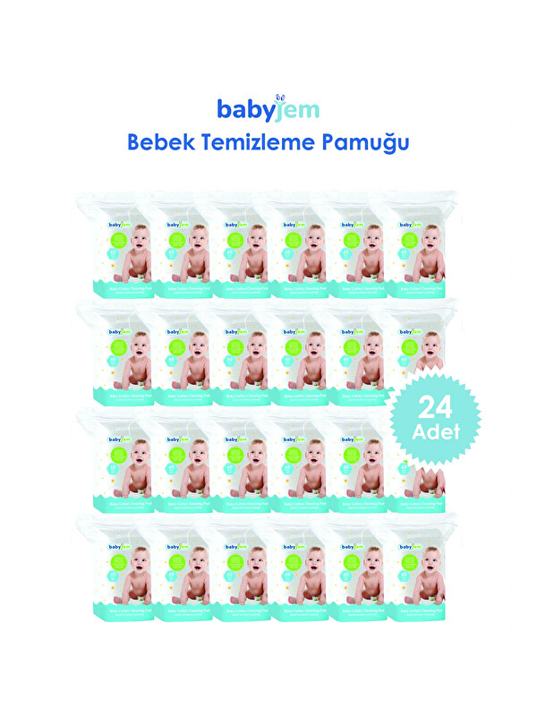 Babyjem 905 Bebek Temizleme Pamuğu 24'lü