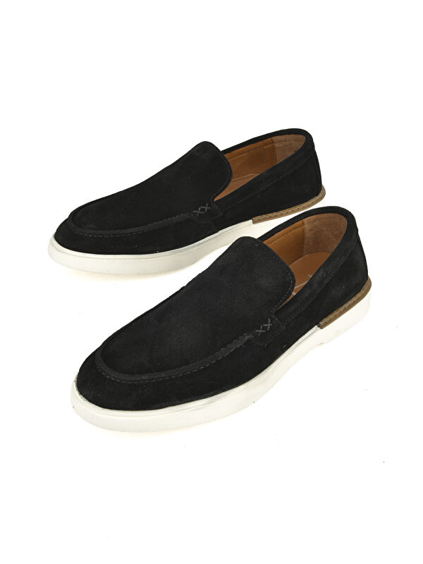 Erkek Hakiki Deri Ayakkabı 1511007ZB042 Siyah - Görsel 6