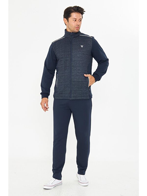 TRENDHILL Erkek Tam Fermuarlı Eşofman Takımı Lacivert 5753-L