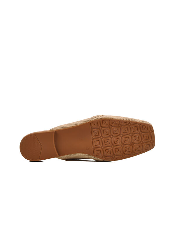 Bej Triko Hafif İnce Taban Önü Kapalı Kadın Terlik 277132 Z - Görsel 6