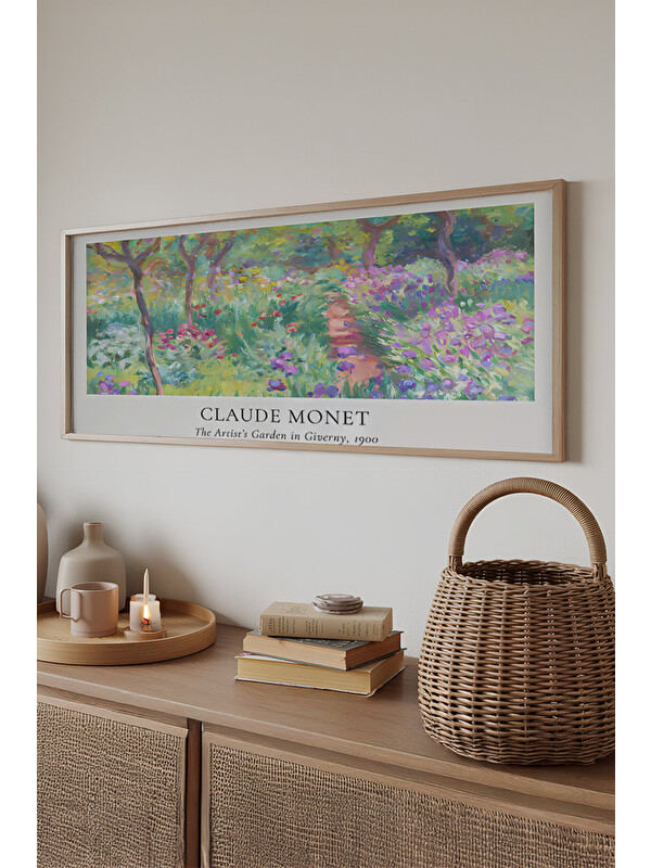 Artavessa Tek Parça Gerçek Ham Ahşap Yatay Panorama Çerçeveli Tablo - Model 24 - 50 x 120