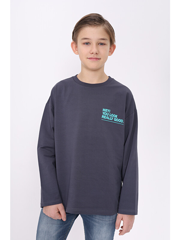 Toontoykids Erkek Çocuk Baskılı Sweatshirt