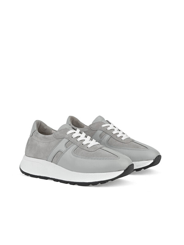 Kadın Hakiki Deri Sneaker 1511050Z2050 Gri - Görsel 3