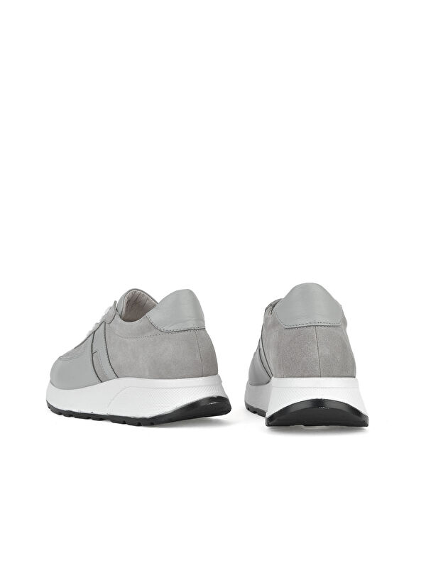 Kadın Hakiki Deri Sneaker 1511050Z2050 Gri - Görsel 4