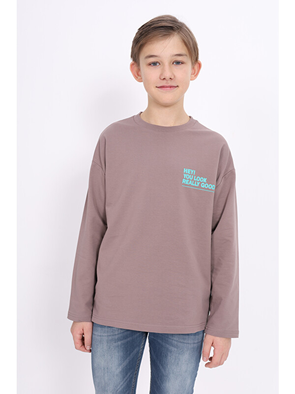 Toontoykids Erkek Çocuk Baskılı Sweatshirt