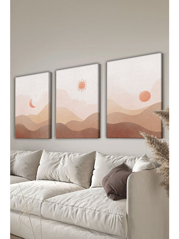 Artavessa Dekoratif 3 Parça Kanvas Tablo - 3CNVS10 - 30 x 40
