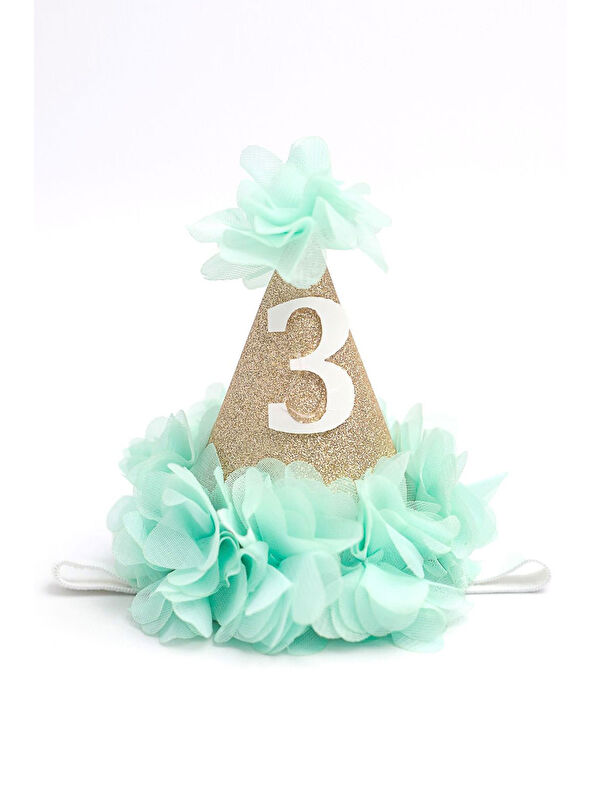 Le Mabelle Mint 3 Yaş Huni Doğum Günü Tacı