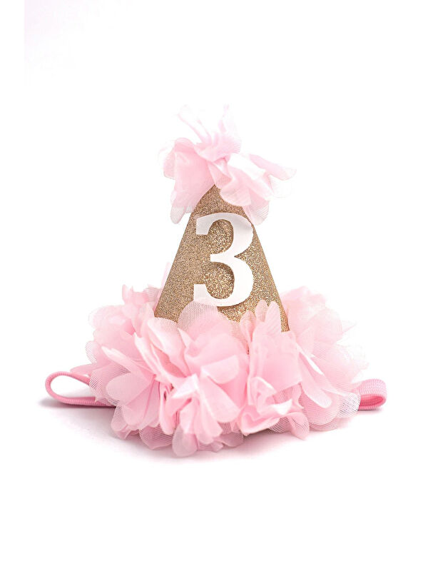 Le Mabelle Pembe 3 Yaş Huni Doğum Günü Tacı