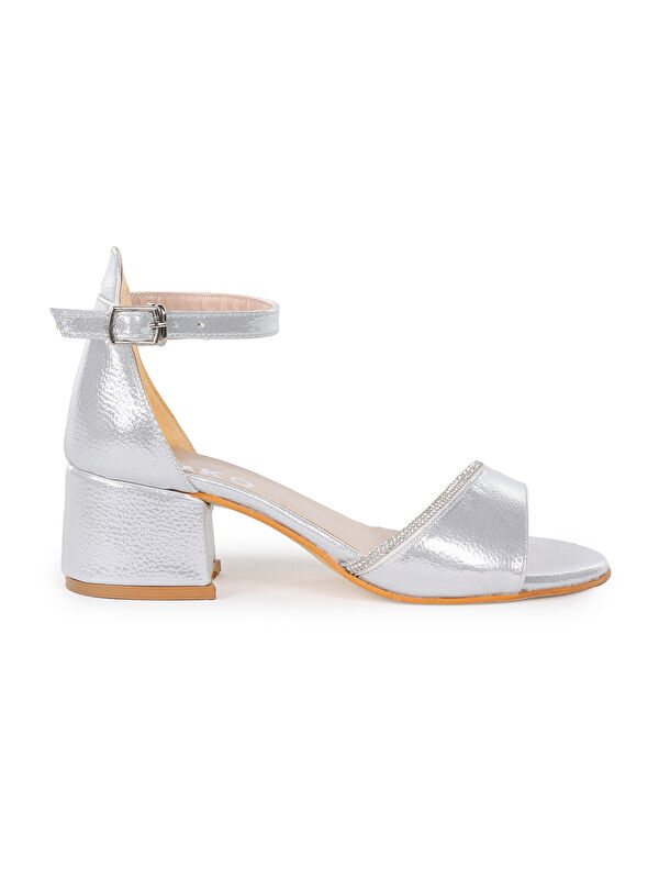 Elos Vakko Günlük Kız Çocuk 4 Cm Topuklu Sandalet Ayakkabı - Görsel 4