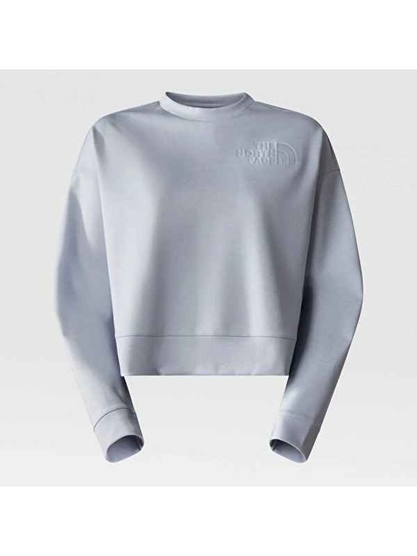 The North Face Spacer Air Kadın Gri Yuvarlak Yaka Sweatshirt