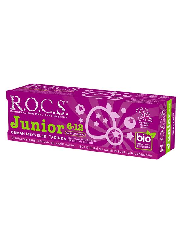 Rocs Junior 6-12 Yaş Orman Meyveleri Tadında Florürsüz Çocuk Diş Macunu