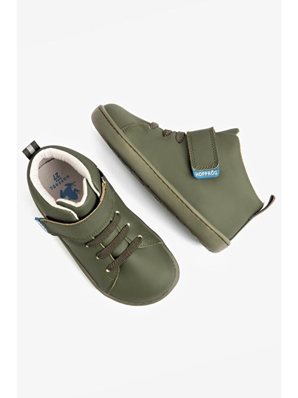 Smart Walker High Top Süper Mat Haki Barefoot Çocuk Bot - Görsel 3