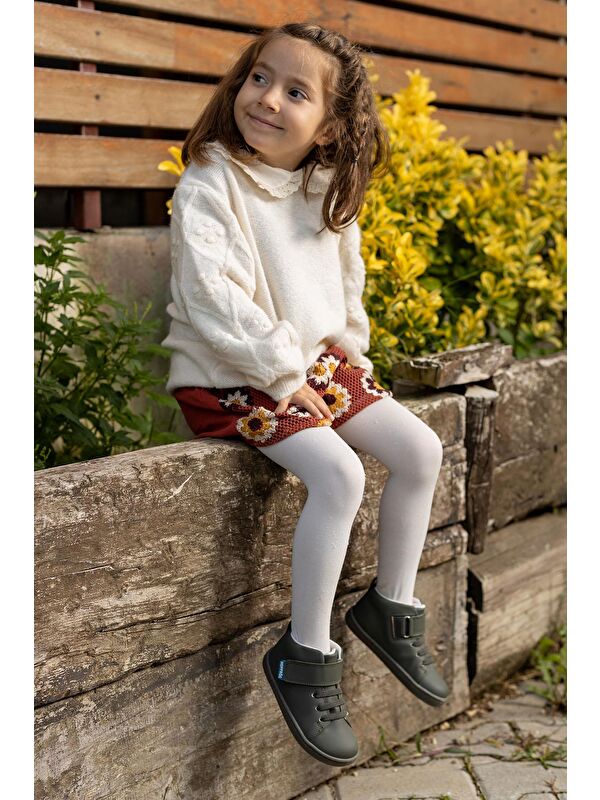 Smart Walker High Top Süper Mat Haki Barefoot Çocuk Bot - Görsel 5