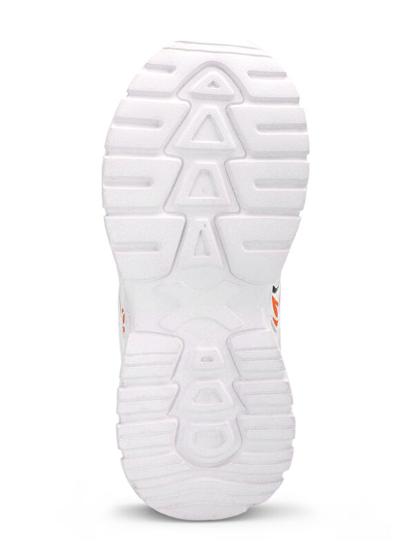 KANNER Kız Çocuk Sneaker Ayakkabı Beyaz / Turuncu - Görsel 8