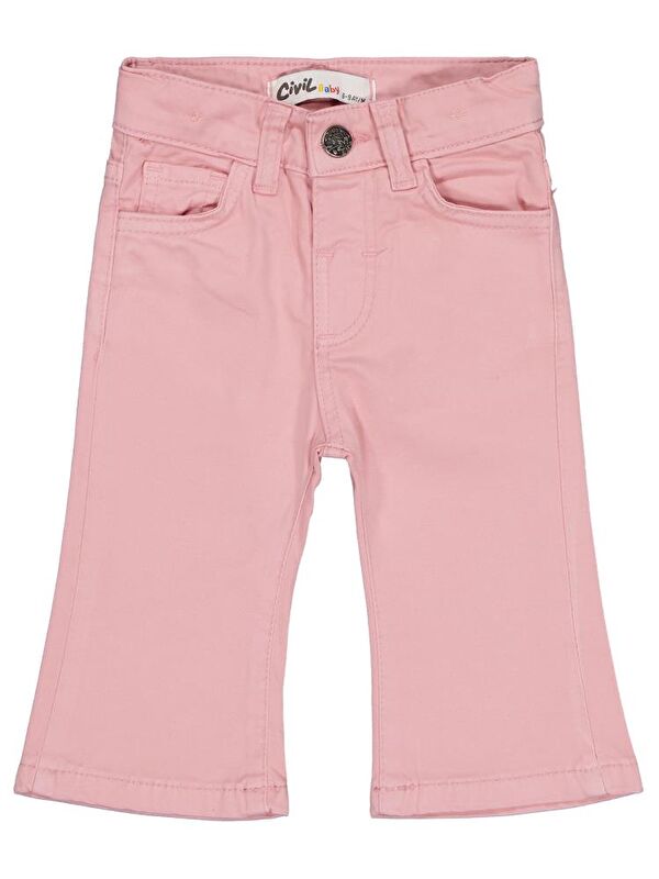 Civil Baby Flara Fit 6-18 Ay Pantolon - Pembe 9-12 Ay