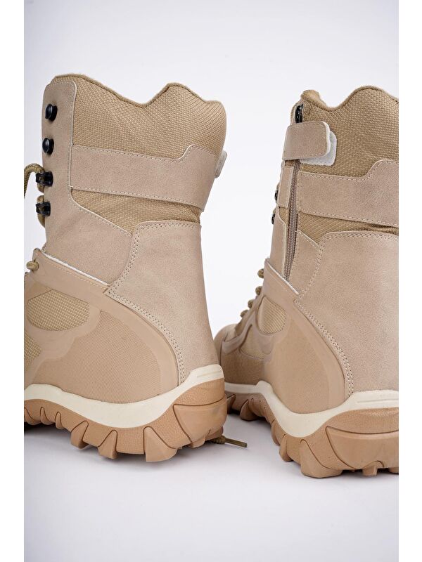 LOVAX Tactical Askeri Fermuarlı ve Bağcıklı Postal Çöl Botu - Görsel 6