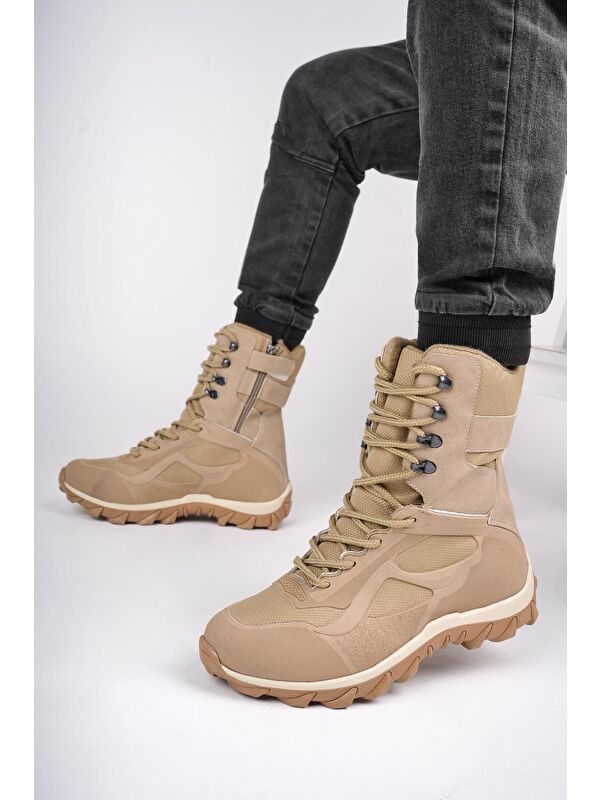 LOVAX Tactical Askeri Fermuarlı ve Bağcıklı Postal Çöl Botu - Görsel 7