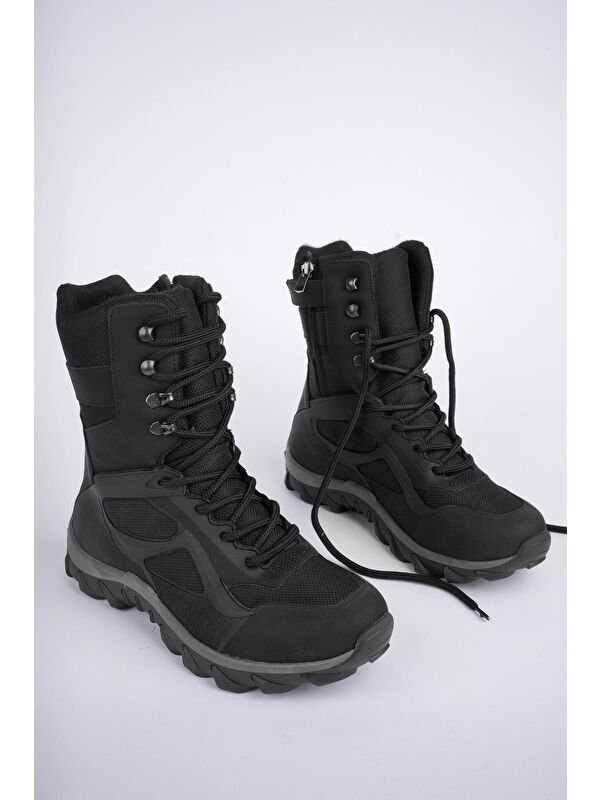 LOVAX Tactical Askeri Fermuarlı ve Bağcıklı Postal Çöl Botu - Görsel 4