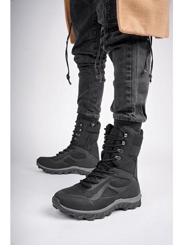 LOVAX Tactical Askeri Fermuarlı ve Bağcıklı Postal Çöl Botu - Görsel 6