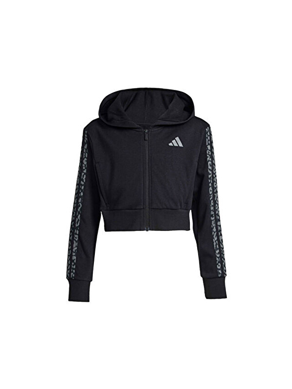 Adidas Jg An 3S Ft Fz Çocuk Günlük Ceket KB6985 Siyah