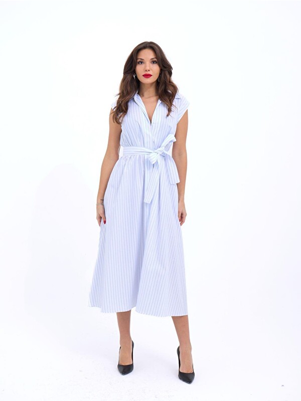 Jane's 7127 ELBİSE-ATLANTA ÇİZGİLİ