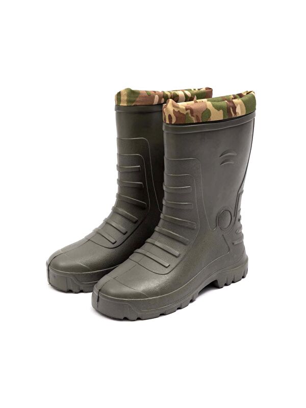 Kışlık Erkek Çoraplı Kısa Fır Çizme - Görsel 10