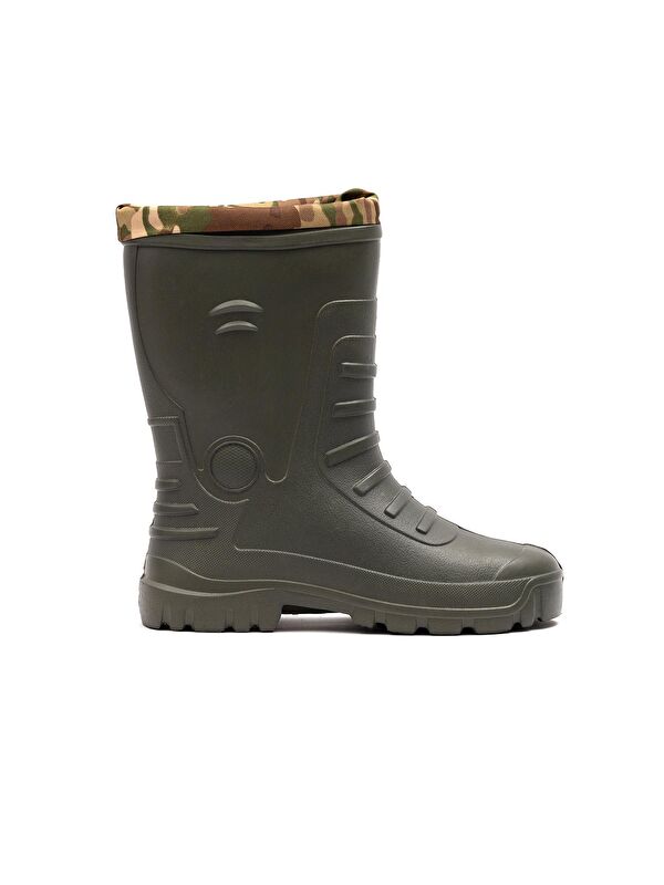 Kışlık Erkek Çoraplı Kısa Fır Çizme - Görsel 7