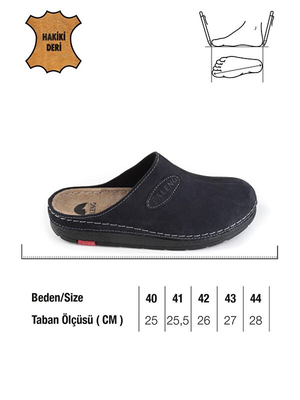 Kışlık Hakiki Deri Erkek Terlik - Görsel 3