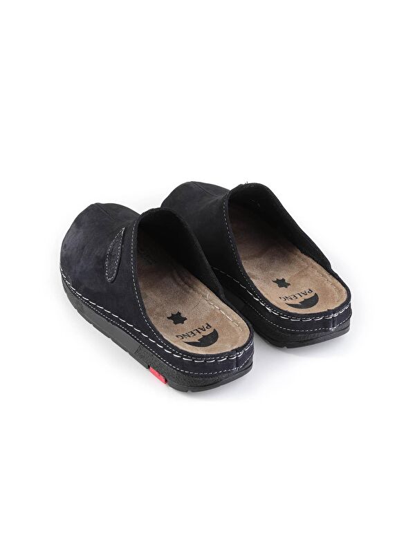 Kışlık Hakiki Deri Erkek Terlik - Görsel 5