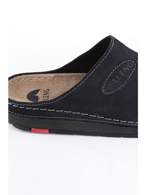 Kışlık Hakiki Deri Erkek Terlik - Görsel 7