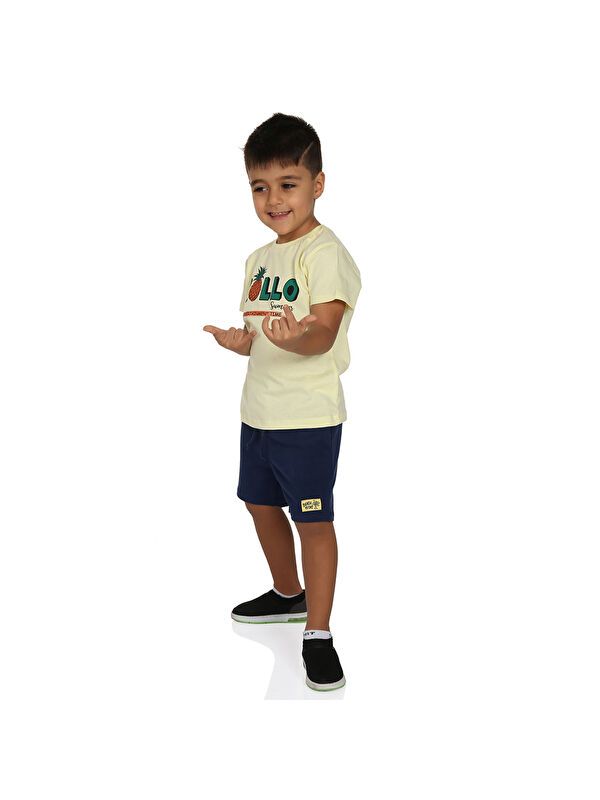 Toontoykids Erkek Çocuk Hollo Baskılı Şortlu Takım