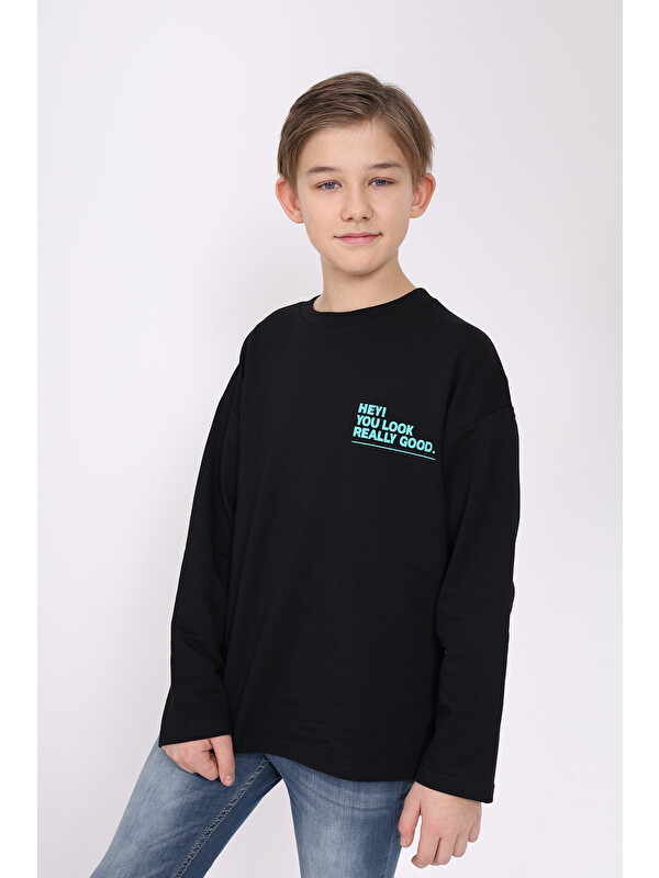 Toontoykids Erkek Çocuk Baskılı Sweatshirt