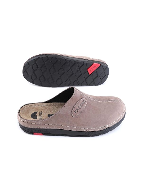 Kışlık Hakiki Deri Erkek Terlik - Görsel 6