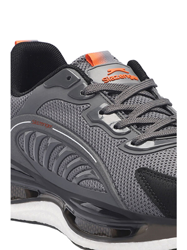 ZEUS Erkek Sneaker Ayakkabı Koyu Gri / Turuncu - Görsel 5