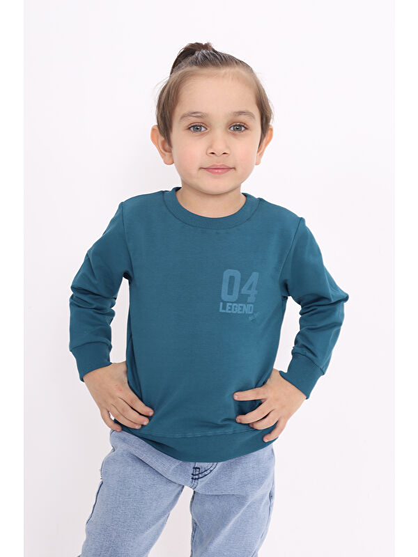Toontoykids Erkek Çocuk Baskılı Sweatshirt