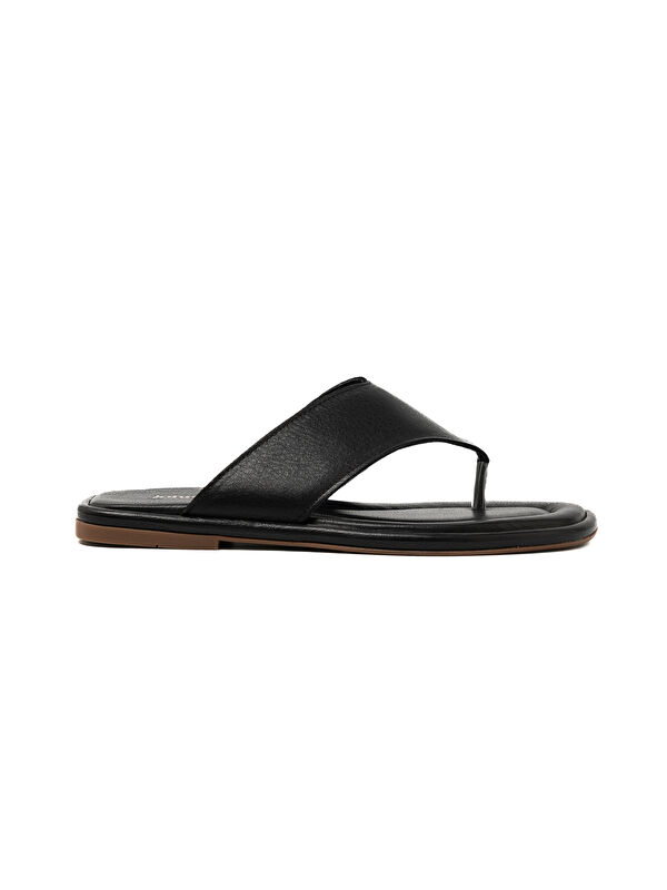 John May Kadın Terlik RC-25Y-001-R29639 Siyah Cilt